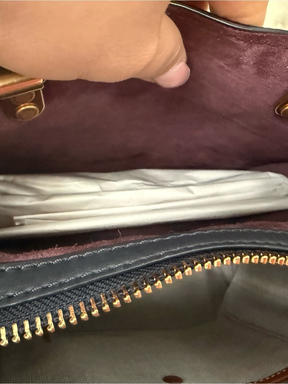 Coach rogue 25 (navy blue with rivets) - Picture 11 of 13